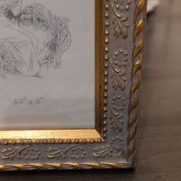 Gold and Silver Ornate Picture Frame with Intricate Accents by Melannco - Picture 4 of 10
